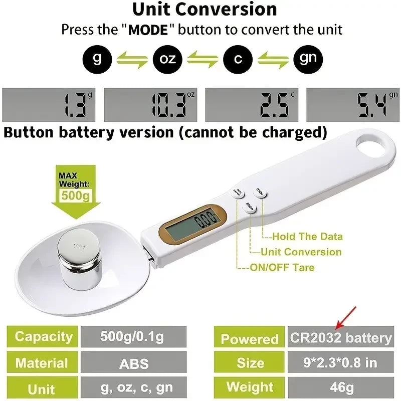 Digital Kitchen Measuring Spoon