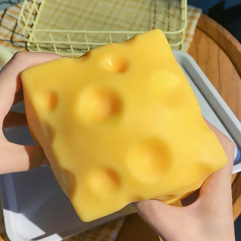 Giant Cheese Fidget Squeeze Toy