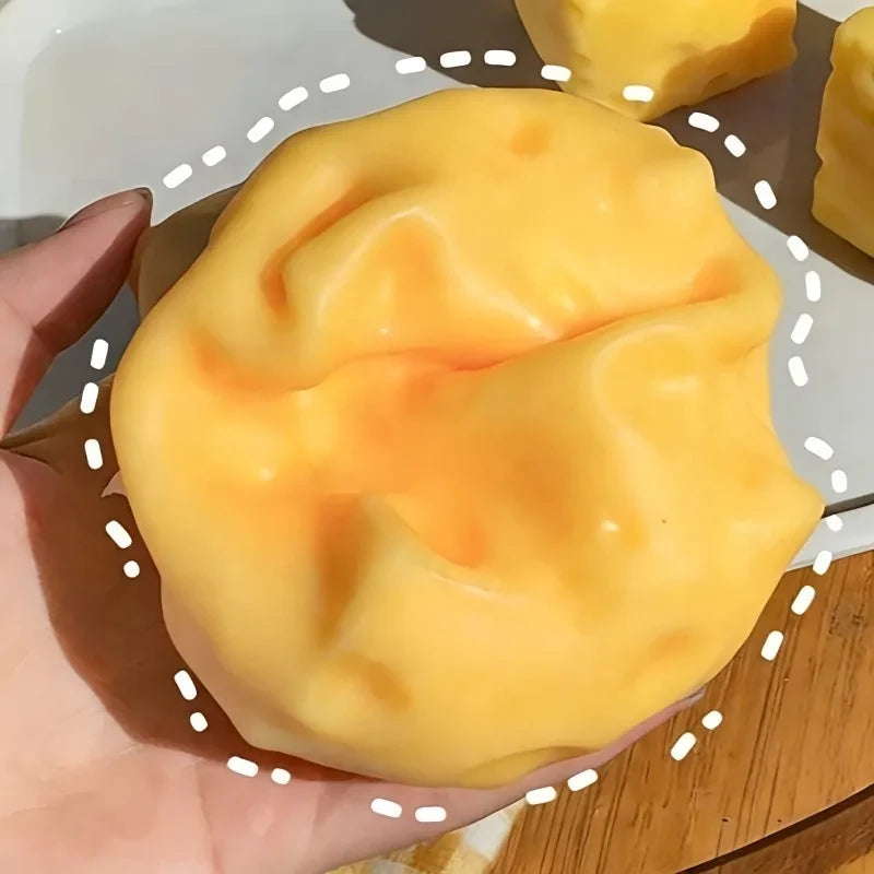 Giant Cheese Fidget Squeeze Toy