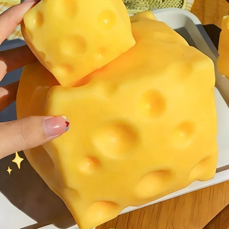 Giant Cheese Fidget Squeeze Toy