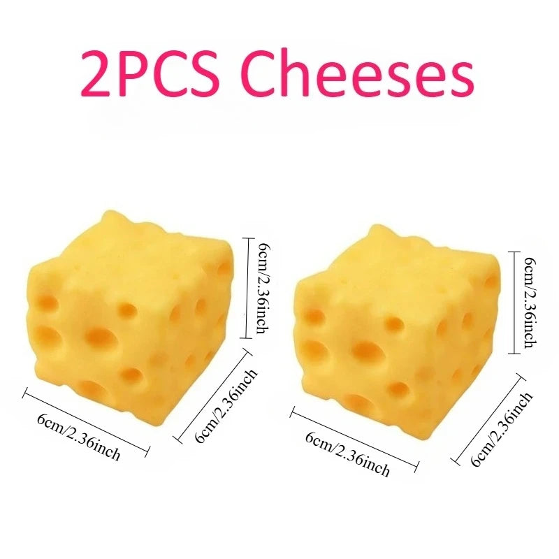 Giant Cheese Fidget Squeeze Toy